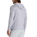 G/Fore Brushed Back Tech Golf Hoodie -Light Grey Melange