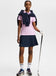 J.Lindeberg Women's Caitlyn Golf Polo Shirt - Bias Bridge Orchid White