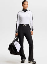 J.Lindeberg 여성용 Hertta 긴 소매 골프 폴로 셔츠 - 화이트