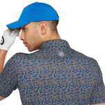 Galvin Green Marlo 통기 가능한 골프 폴로 셔츠 -Black/Royal Blue