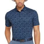 Galvin Green Marlo 통기 가능한 골프 폴로 셔츠 -Moonlight Blue/Navy