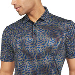 Galvin Green Marlo 통기 가능한 골프 폴로 셔츠 -Black/Royal Blue