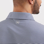 Peter Millar Hales Performance Jersey Golf Polo Shirt - Navy