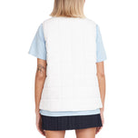 Huffer 女式一号木高尔夫背心 - 粉笔色