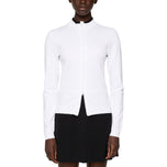 J.Lindeberg 여자 Anna 니트 지퍼 골프 스웨터 - 화이트