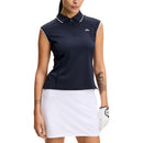 J.Lindeberg Women's Lei Sleeveless Golf Polo Shirt - JL Navy