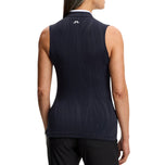 J.Lindeberg 여성용 Mila 민소매 골프 폴로 셔츠 - JL 네이비