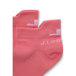 J.Lindeberg 여성용 스핀 쇼트 골프 양말 - 플라밍고 깃털