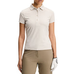 J.Lindeberg Women's Tour Tech Golf Polo Shirt - Moonbeam