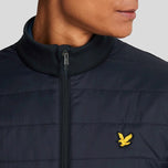 Lyle & Scott Golf Baffle Quilted Jacket -Dark Navy