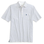Johnnie-O Original 4 扣 Polo 衫 - Ryan 条纹 - 白色