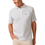 Johnnie-O Original 4 扣 Polo 衫 - Ryan 条纹 - 白色