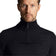 Lyle & Scott Embroidered Merino Blend 1/4 Zip Knit - Dark Navy