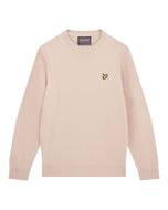 Lyle & Scott Guernsey Golf Crew -Pink Taupe