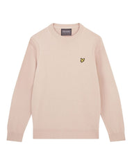 Lyle & Scott Guernsey Golf Crew -Pink Taupe