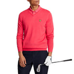 Lyle & Scott Merino Blend V -Neck Knit -Birdie Red