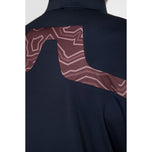 J.Lindeberg KV 프린트 골프 폴로 셔츠 -JL 해군