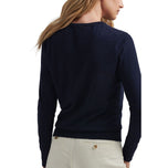 Peter Millar Women'X Excursionist Merino Flex Knitted Golf Crew -Navy