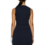 J.Lindeberg女子Leya无袖高尔夫衬衫-JL海军