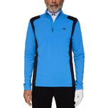 J.Lindeberg Lukas Quarter Zip Golf Mid -Layer -Sonic Blue