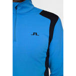 J.Lindeberg Lukas Quarter Zip Golf Mid -Layer -Sonic Blue