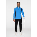 J.Lindeberg Lukas Quarter Zip Golf Mid -Layer -Sonic Blue