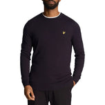 Lyle & Scott Cotton Merino Crew Neck Pullover -Dark Navy