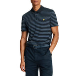 Lyle & Scott Golf Broad Stripe Polo Golf Shirt -Dark Navy