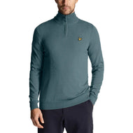 Lyle & Scott Golf Core 1/4 Zip Merino Mix -Iron Blue