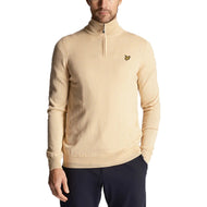 Lyle & Scott Golf Core 1/4 Zip Merino Mix -Sand Dune