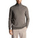 Lyle & Scott Embroidered Merino Blend 1/4 Zip Knit - Mid Grey Marl