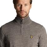 Lyle＆Scott Core 1/4 Zip Merino Mix-中间灰色MARL