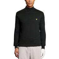 Lyle & Scott Golf 1874 Quarter Zip Jumper -Jet Black