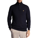 Lyle＆Scott Core 1/4 Zip Merino混合 - 黑暗海军