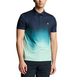 Lyle & Scott 그라디언트 골프 폴로 셔츠 - 다크 해군