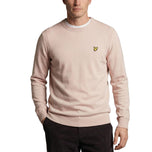 Lyle & Scott Guernsey Golf Crew -Pink Taupe