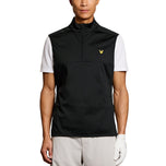Lyle＆Scott Half Zip Windjammer高尔夫中心 - 喷气黑色
