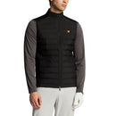 Lyle &amp; Scott Hybrid Quilted Full Zip Golf Vest - Jet Black