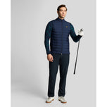 Lyle＆Scott Hybrid缝的全拉链高尔夫背心 - 莱德蓝色