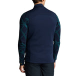 Lyle＆Scott Hybrid缝的全拉链高尔夫背心 - 莱德蓝色