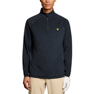 Lyle & Scott Mesh Paneled 코스 골프 미드 레이어 - 다크 해군