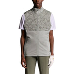 Lyle & Scott 印花 Windjammer 全拉链高尔夫马甲 - 真铁