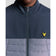 Lyle & Scott 스포츠 플리스 하이브리드 골프 질레 - 트루 인디고/스틸 인디고