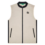 Malbon Performance Ribbed Panel Golf Vest - Tan