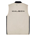 Malbon Performance Ribbed Panel Golf Vest - Tan