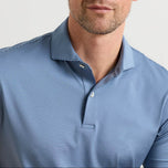 Peter Millar 男士 Cadenza 高性能高尔夫 Polo 衫 - Cadet