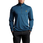 Lyle & Scott Tech 1/4 Zip Midlayer -Aegean Blue