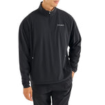 Malbon Performance Quarter Zip Golf Shell Pullover - Black
