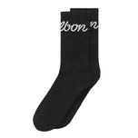Malbon Bon Script 골프 양말 - 블랙