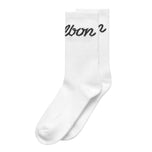 Malbon Bon Script 골프 양말 - 화이트
